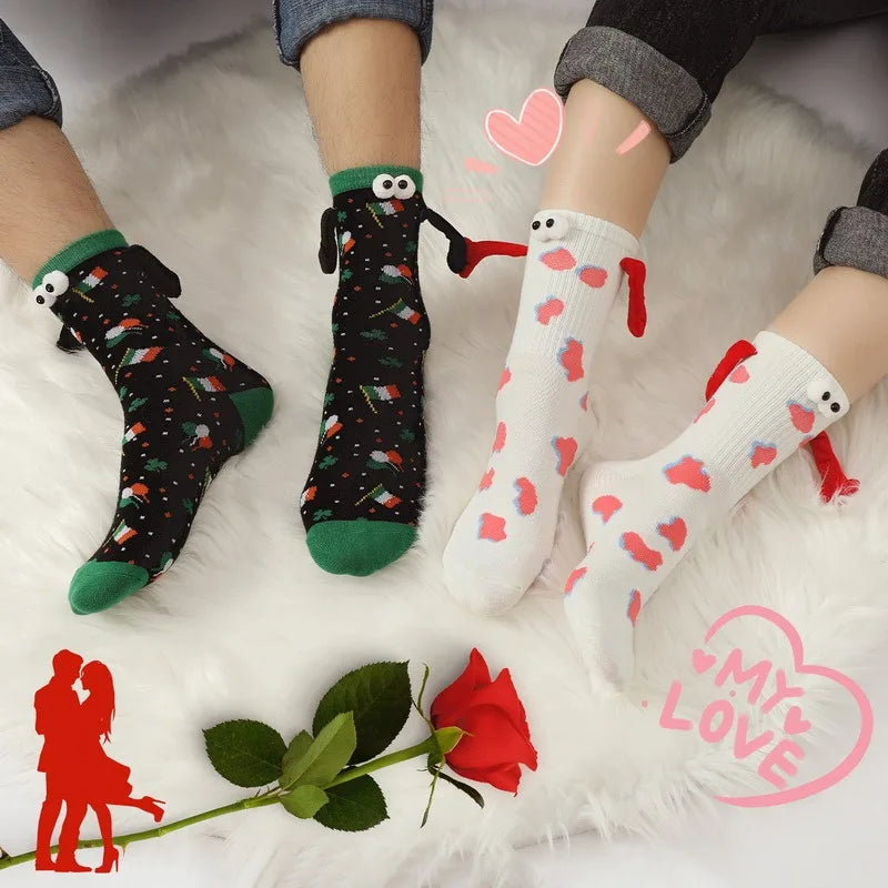 SNUGSOCKS - Magnetische Socken mit Herzen - Love Edition
