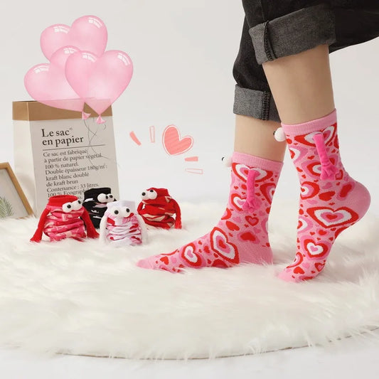 SNUGSOCKS - Magnetische Socken mit Herzen - Love Edition